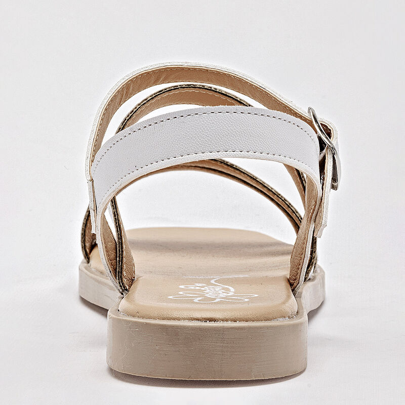 Yondeer sandalia piso para mujer blanco cod 140... image number null