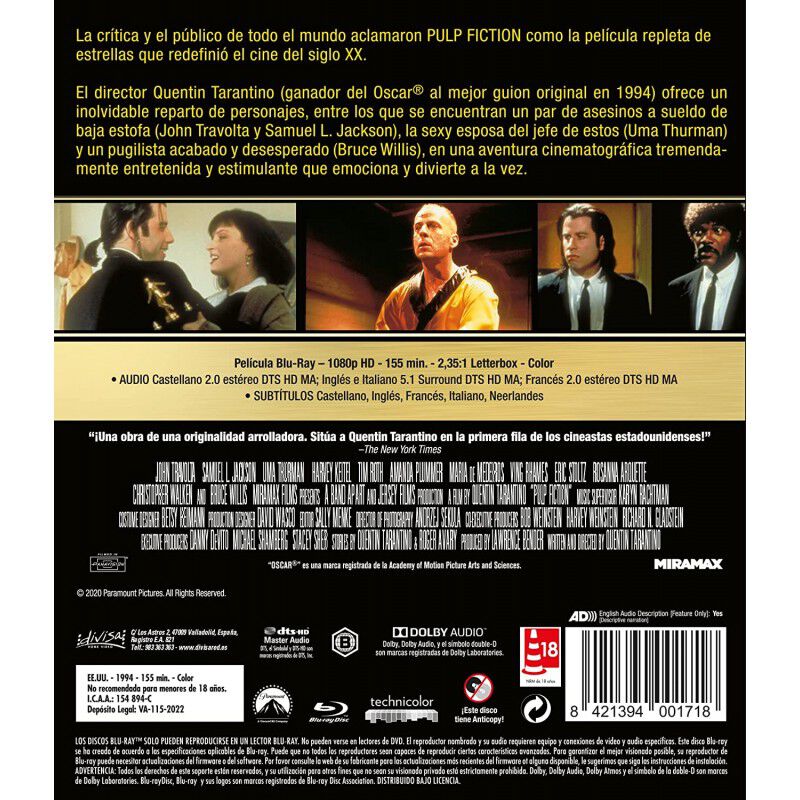 Pulp Fiction - BD [Blu-ray] image number null