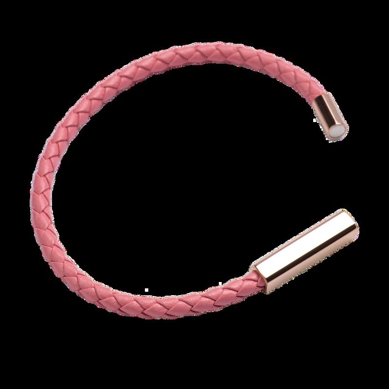 Brazalete Mujer Cuero Piel, Pulsera Acero Inoxi... image number null