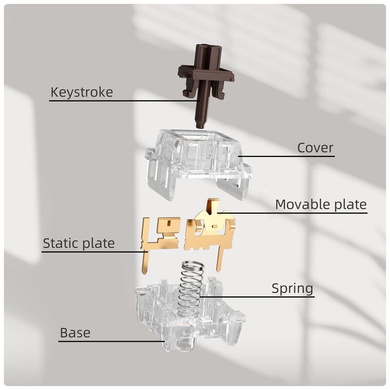 Interruptor Fejwlvs Crystal Brown 50gf 3 Pines ... image number null