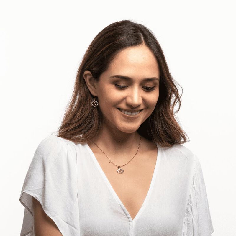 Juego Joyer&iacute;a Mujer, Collar Aretes Acero Inoxid... image number null