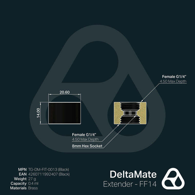 Thermal Grizzly Deltamate Extensor Ff14 Negro image number null