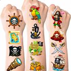 Tatuajes Temporales Ozepao 100 Piezas 5 cm Tema Pirata