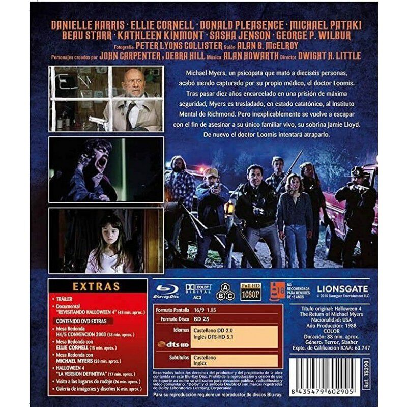 Halloween 4 (blu-ray + Dvd Extras) [blu-ray] image number null