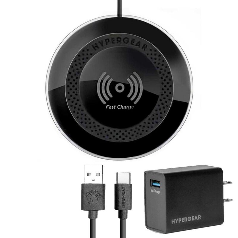 Base Cargador HYPERGEAR inal&aacute;mbrico Qi 15W Negr... image number null