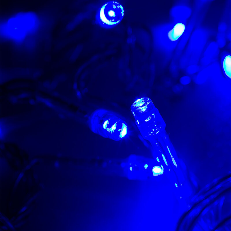Serie tipo cascada LED luz azul 300 LED 8 funci... image number null