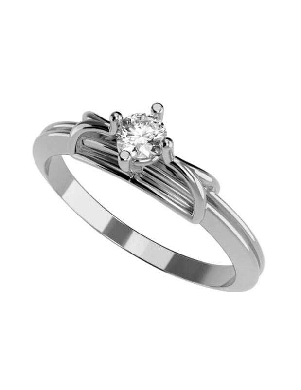 Anillo de Compromiso de 14K con Diamante de Lab... image number null