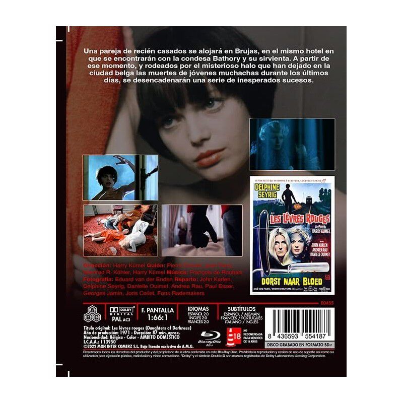 El Rojo En Los Labios [Blu-ray] (1971) Les l&egrave;vr... image number null