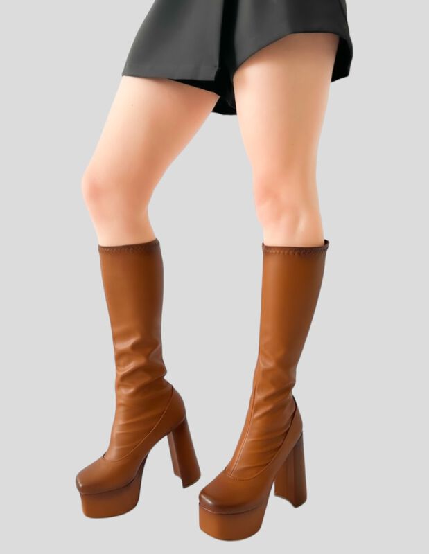 BOTAS DE PLATAFORMA PARA MUJER MALABIS BOT-1020... image number null