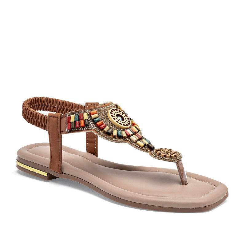 Mora Tierra Sandalia para mujer camel multicolo... image number null