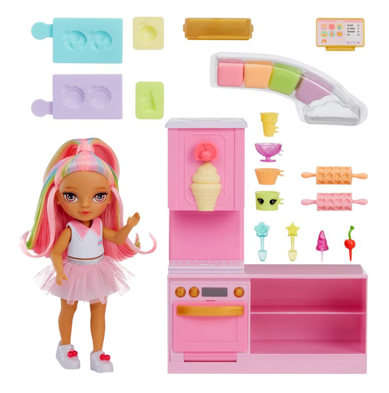 Playset Rainbow High Littles Dessert Shop + Mu&ntilde;... image number null