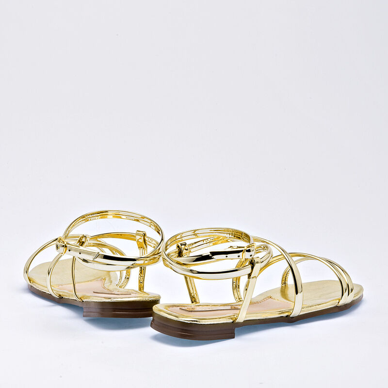 Moramora Sandalia para mujer dorado image number null