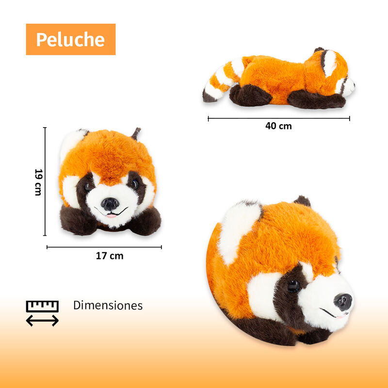 Adorable Peluche Panda Acostado 40 Cm Largo image number null