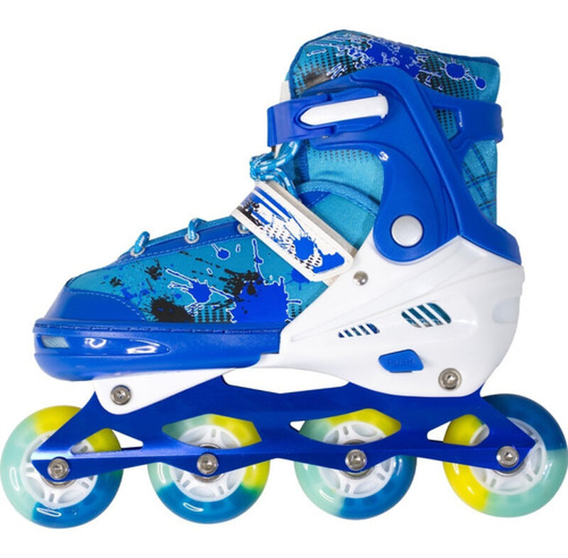 Patines En Linea Azul Ni&ntilde;os + Equipo Proteccion... image number null