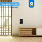 Pack 5 piezas Apagador De Pared Touch De Tres Módulos Avia Smart Home Wifi
