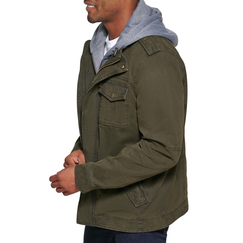 Chaqueta Levi's De Algod&oacute;n Lavado Militar Con C... image number null