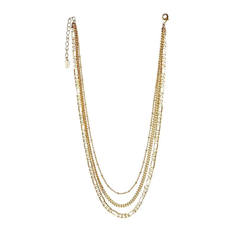 Collar Triple grueso Chapa de oro 18k Zvezda image number null