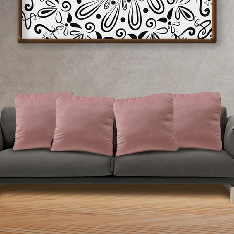 Set de 4 Cojines Dicasa ZitaOne Rosa Palo image number null