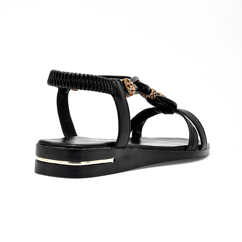 Ivi Love sandalia piso para mujer negro cod 140... image number null