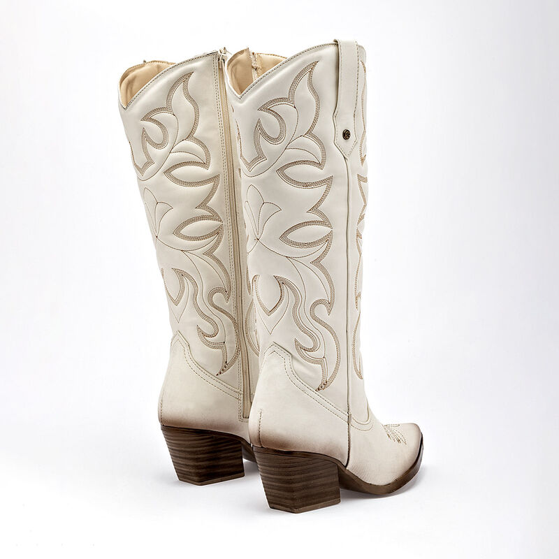 Moramora bota tac&oacute;n para mujer  latte cod 13975... image number null