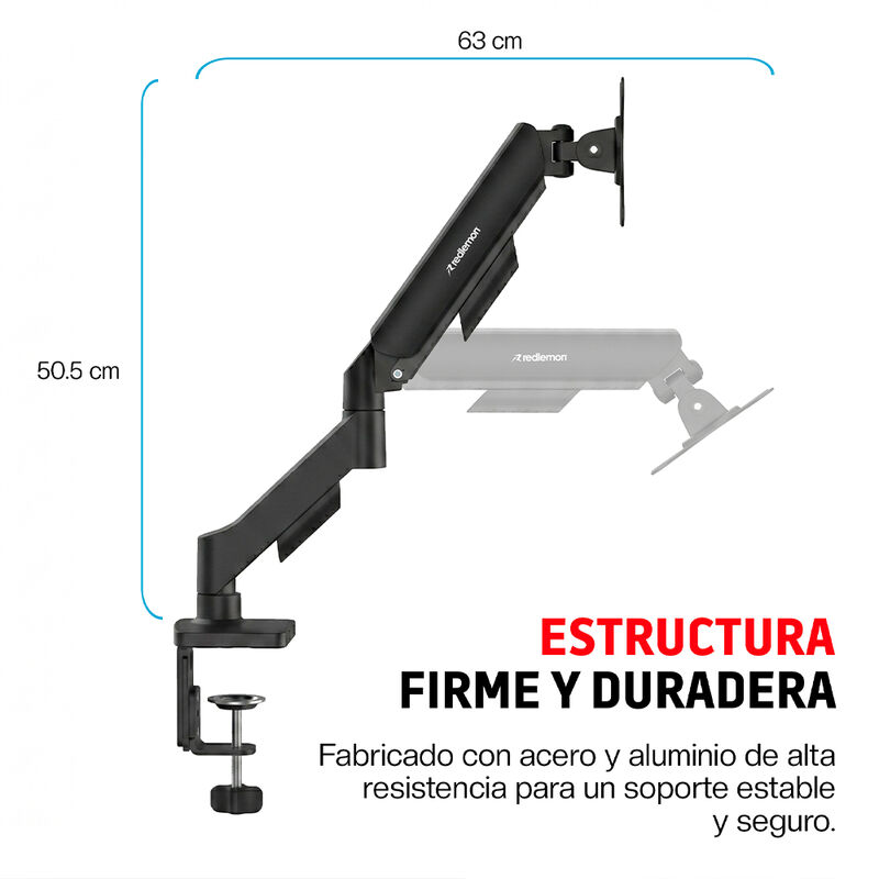 Soporte Hidraulico para Monitor Hasta 32 Pulgad... image number null