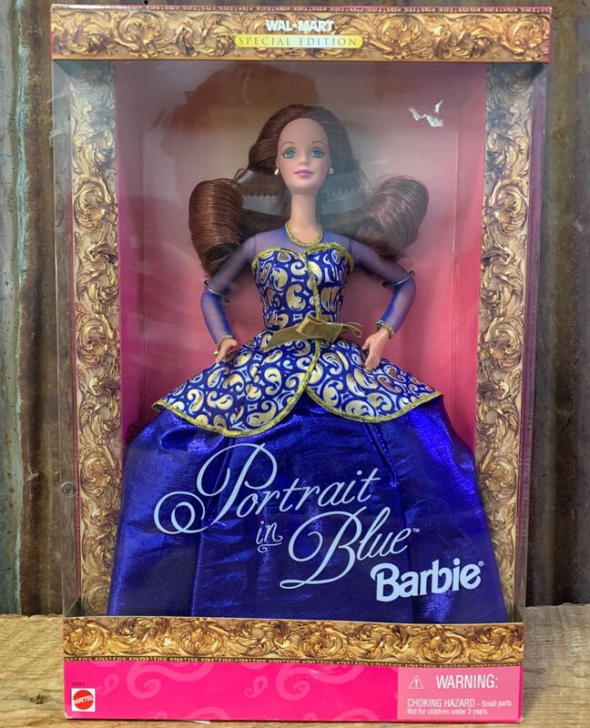 Mu&ntilde;eca Barbie Retrato En Azul Edici&oacute;n Especial image number null