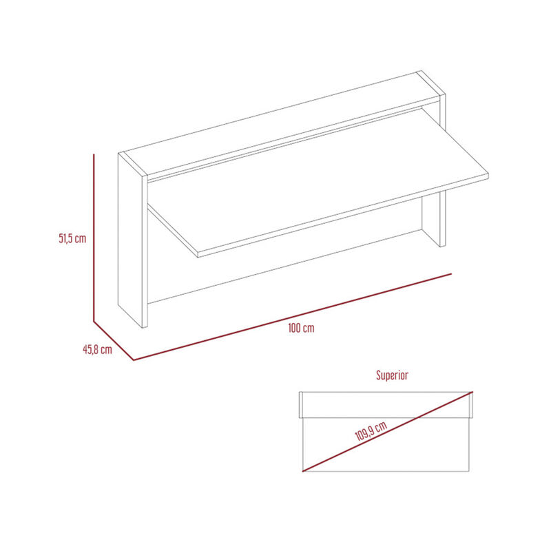 Escritorio Flotante Para Pared Modelo London Co... image number null