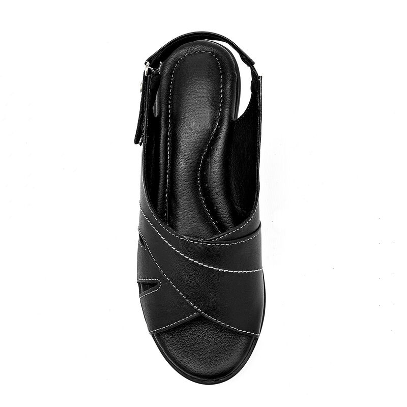 Cruz Shoes sandalia confort para mujer negro co... image number null