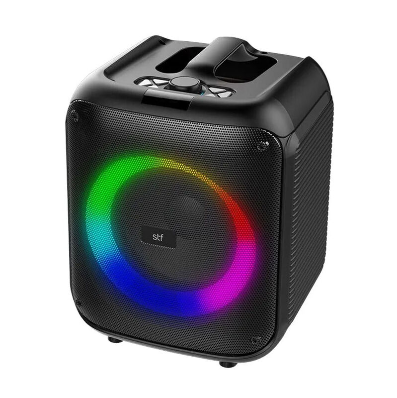 Stf Bocina Inal&aacute;mbrica Rgb Kube Fest Negro 8'' image number null