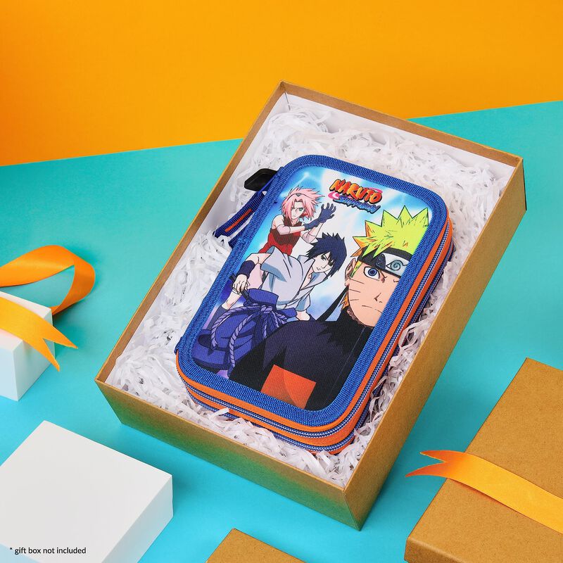 Estuche Naruto De 2 Compartimentos Con Set De P... image number null