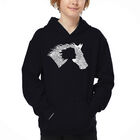 Sudadera Con Capucha Word Art Para Ni&ntilde;o - Girl Horse - Negro