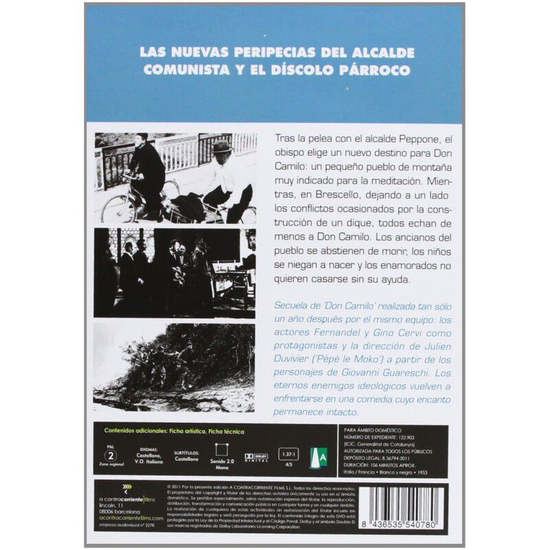 El Retorno De Don Camilo [DVD] (1953) Le retour... image number null
