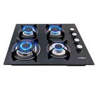 Parrilla Gas Cristal Templado 4 Estufillas Hogar Empotrable Gutstark