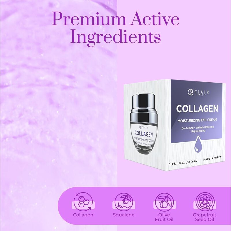 Crema para Ojos Clear Beauty con Col&aacute;geno, 30 m... image number null