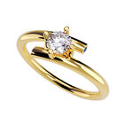 Anillo de Compromiso de 14K con Diamante de Laboratorio 0.20 CT F VS1 Talla 8.5 ORO AMARILLO 14K&ndash; / FJ620-20-14Y-LG-85