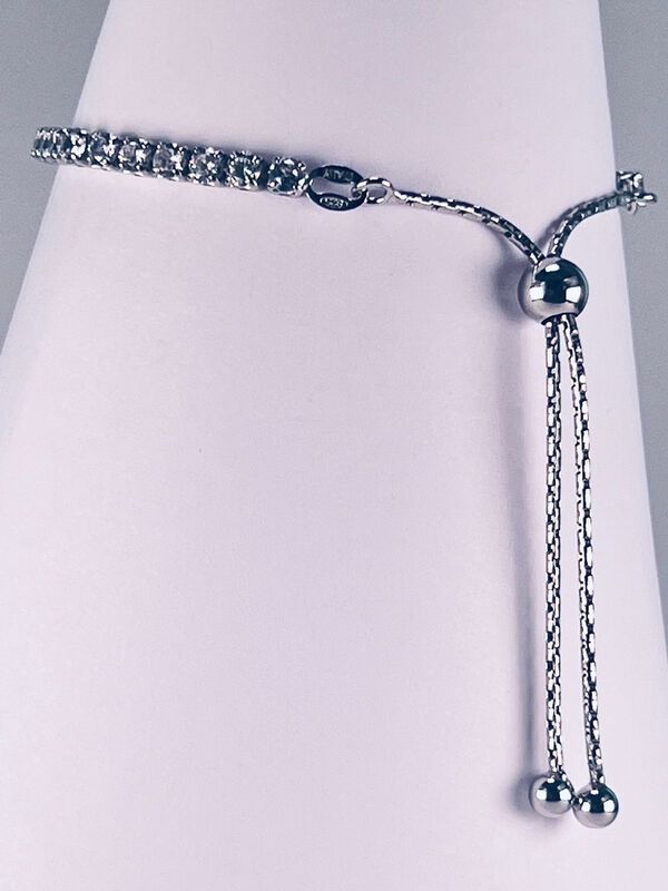 Pulsera De Plata Con Zirconias image number null