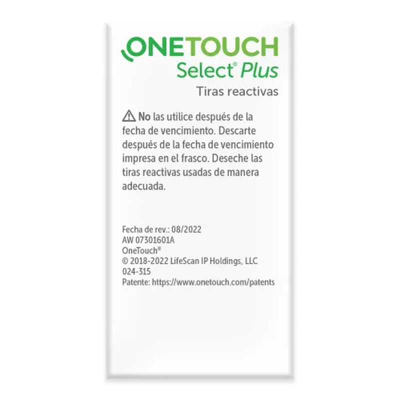 ONE TOUCH SELE PLUS SIMPLE CON 25 TIRAS image number null