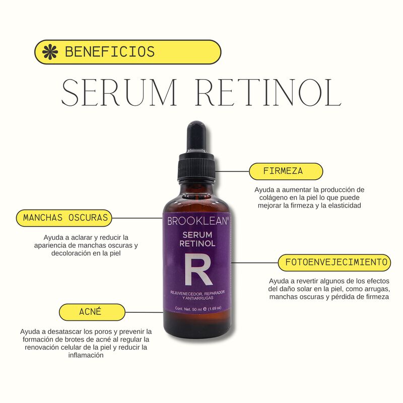 KIT DE 2 PIEZAS SERUM RETINOL BROOKLEAN image number null