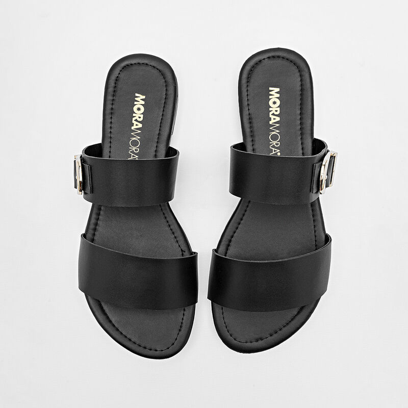 Moramora Sandalia para mujer negro image number null