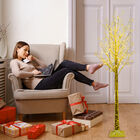 Árbol Luces LED Cálida 240 focos, Luz Cálida cable Transparente 150cm