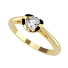 Anillo de Compromiso en Oro Amarillo 10K con Circonia -  Talla:10/ FJ836-10Y-CZ-10
