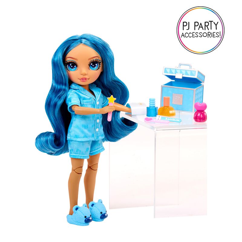 Mu&ntilde;eca De Moda Rainbow High Jr High Pj Party Sk... image number null