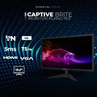 Monitor Plano Acteck Captive Brite 19.5" HD con Frecuencia Fluida y Respuesta Rápida.