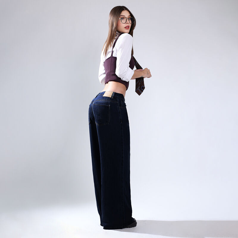 Pantal&oacute;n Wide Leg Mujer Sb4767 Savi Jeans Azul ... image number null