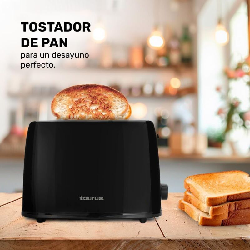 Tostador De Pan Taurus Lucerna Tost Negro 2 Reb... image number null
