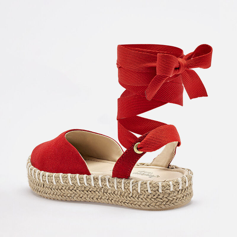 Queen zapato Plataforma rojo para Ni&ntilde;a image number null