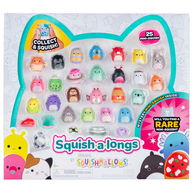 Squish-a-longs Mini-squish Pack De 25 Figuras D... image number null