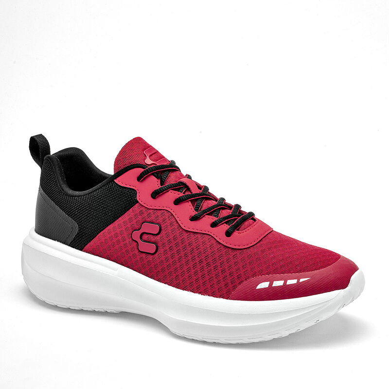 Charly Tenis deportivo para hombre rojo negro image number null