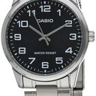 Reloj Casio Mtp-v001d-1b Est&aacute;ndar De Acero Inoxidable Negro Para Hombre