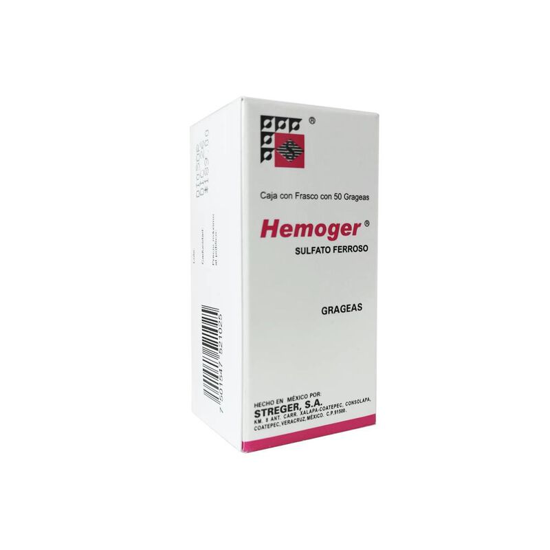 Hemoger 60 Mg 50 Grageas image number null